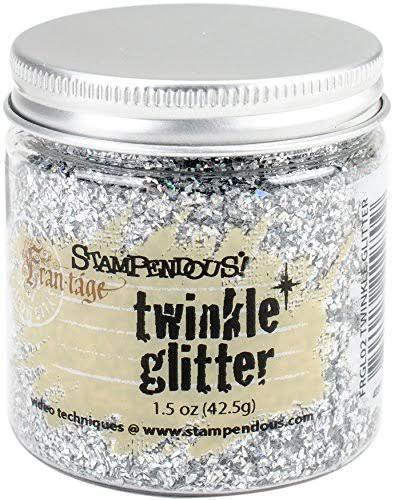 Twinkle Glitter Frantage Silver - Stampendous