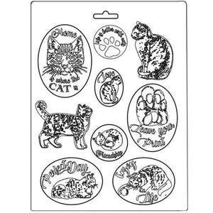 Cats - Stamperia MaxiMould