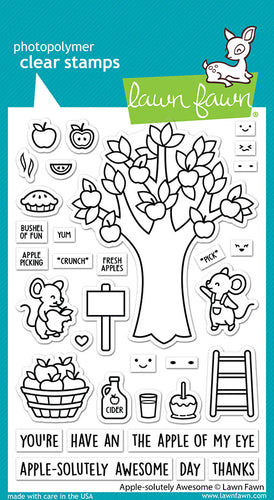 Apple-solutely Awesome Stamp LF2930 Lawn Fawn