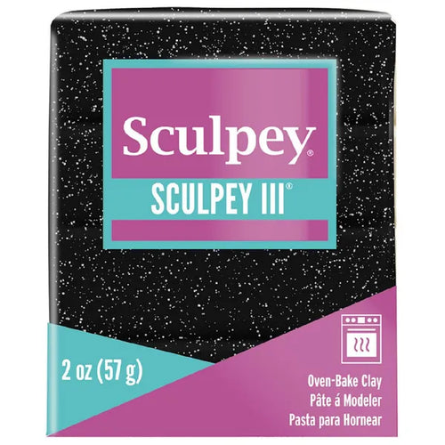 Black Glitter Sculpey 3