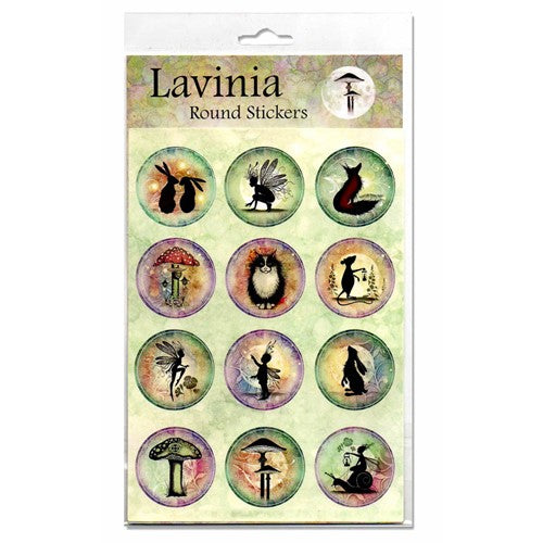 Lavinia Round Stickers