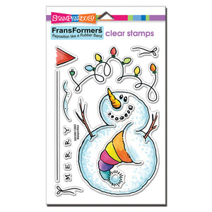 FransFormer Snow Kid Clear Stamps