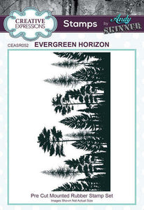 Evergreen Horizon Rubber Stamp by Andy Skinner CEASR052