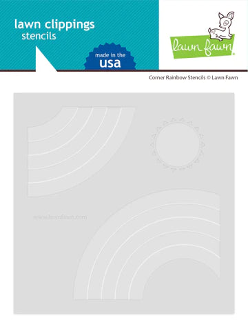 Corner Rainbow Stencils LF3109