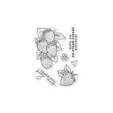 Load image into Gallery viewer, Florals Strawberries Clear Stamp CM540 Hero Arts