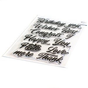 Brushed Sentiments Stamp