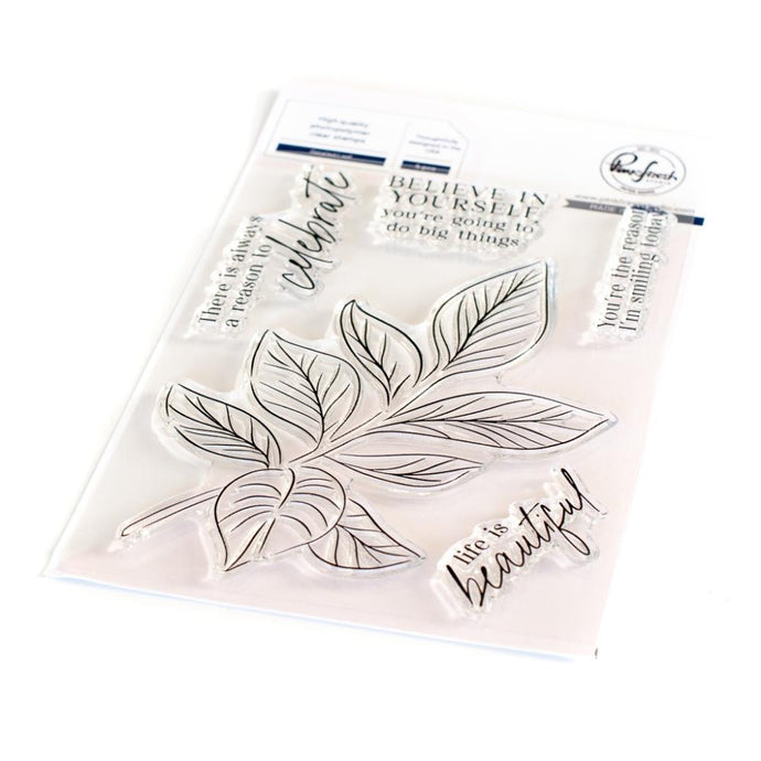 Detailed Leaf Clear Stamp 183022 Pinkfresh