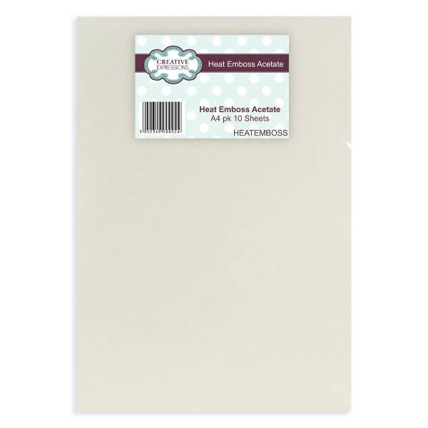 Heat Emboss Acetate A4 Pk 10 by Creative Expressions