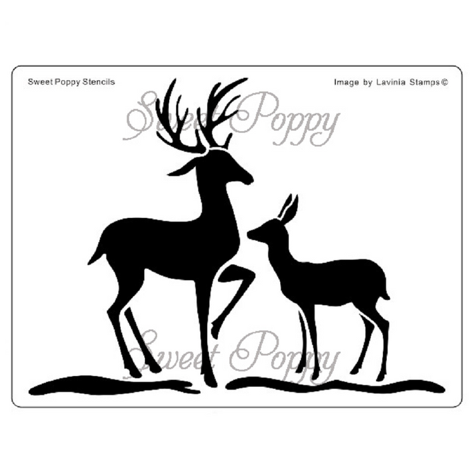 Deer Metal Stencil by Sweet Poppy Sp1-20