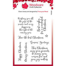 Load image into Gallery viewer, Loving Christmas Clear Greeting Stamp Set FRS951
