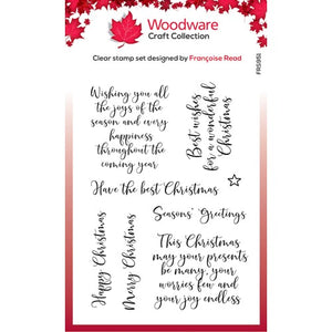 Loving Christmas Clear Greeting Stamp Set FRS951