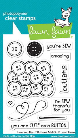 How You Bean? Buttons Add On Stamp LF3063