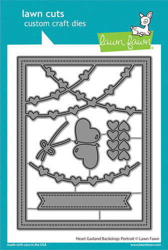 Heart Garland Backdrop Portrait Dies