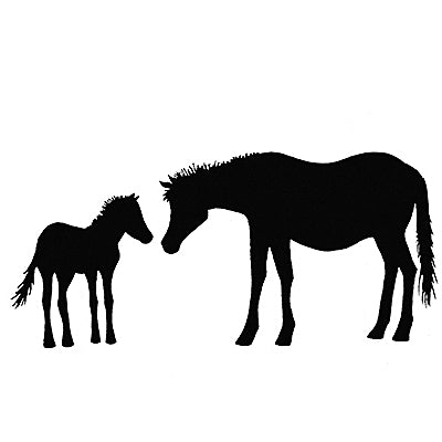 Horse & Foal Clear Stamp