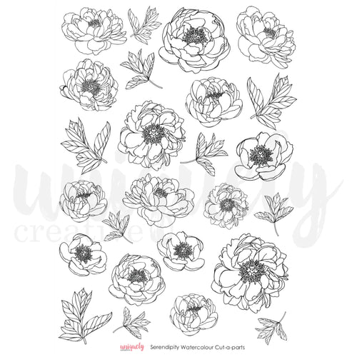 Serendipity Watercolour Cut-a-parts
