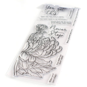 Chrysanthemum Slimline Stamp