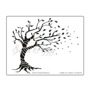 Change in the Seasons - metal tree stencil by Sweet Poppy