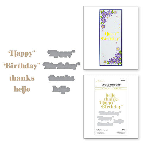 Be Bold Greetings Hot Foil Plate & Die Set GLP-299