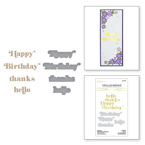 Be Bold Greetings Hot Foil Plate & Die Set GLP-299