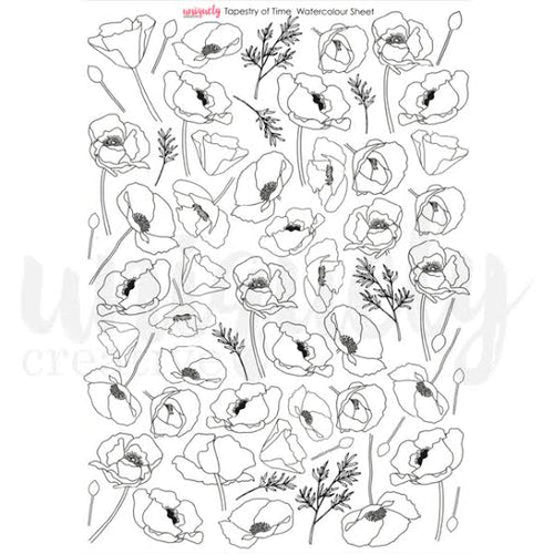 Tapestry of Time Watercolour Sheet