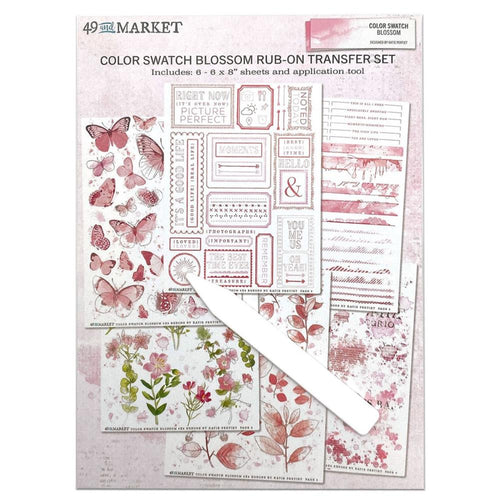 Blossom - 6x8 Rub On Sheets 49 & Market CSB40094