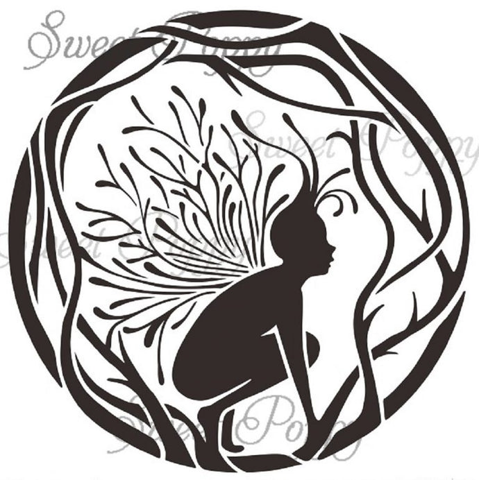 Fairy Circle Metal Stencil SP6-118