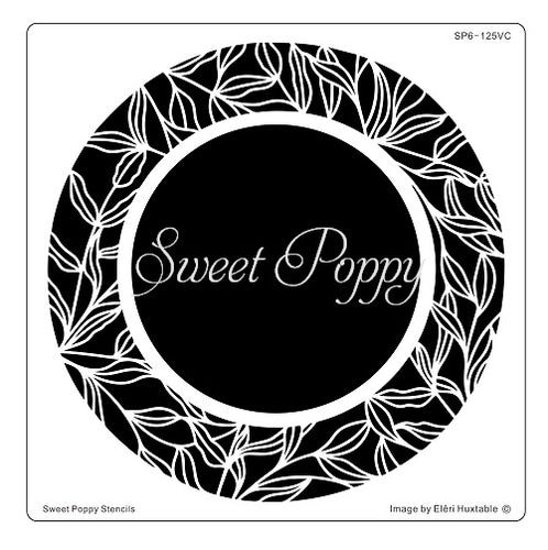 Twisted Vines Circle Metal Stencil by Sweet Poppy