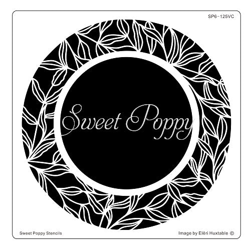 Twisted Vines Circle Metal Stencil by Sweet Poppy