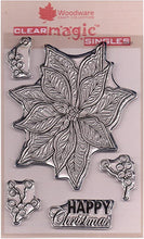 Load image into Gallery viewer, Doodle Poinsettia Stamp