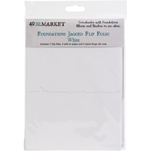 Load image into Gallery viewer, Jagged Flip Folio - White
