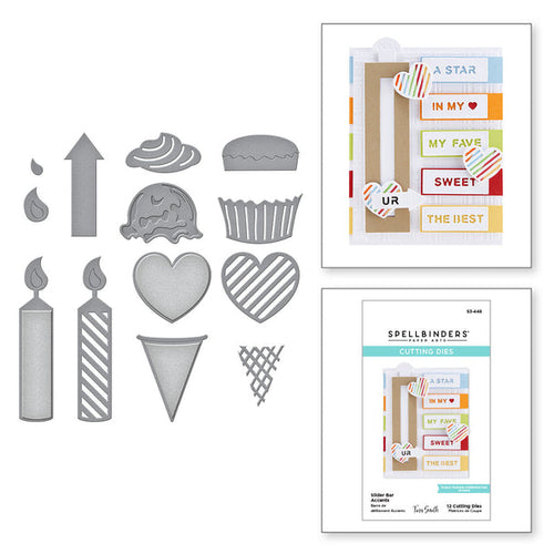 Slider Bar Accents Dies S3-448 by Spellbinders