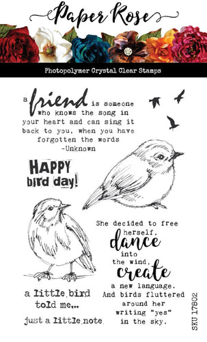 Bird Day 4” x 6” 17802 Clear Stamp Set