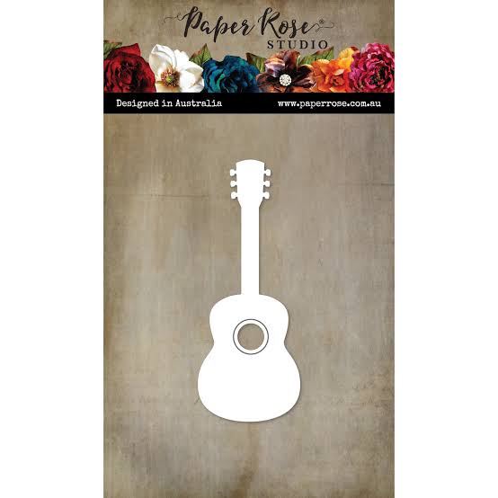 Large Guitar 1 Metal Die 28285 by Paper Rose