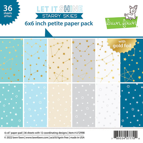 Let it Shine 6x6 Foiled Paper Pack LF2998 Lawn Fawn