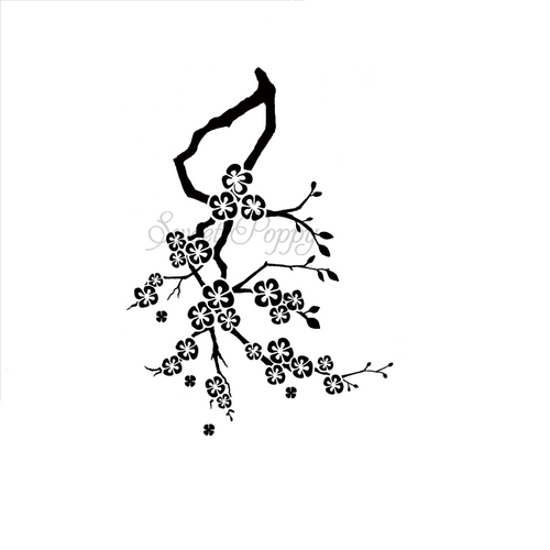 Cherry Blossom Metal Stencil SP1-112