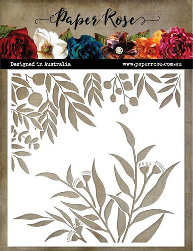 Gum Leaf 6” x 6” Stencil 18132 Paper Rose