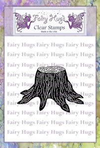 Tree Stump Fairy Hugs Stamp
