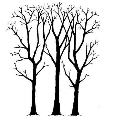 Spring Trees Stamp Lavinia LAV168