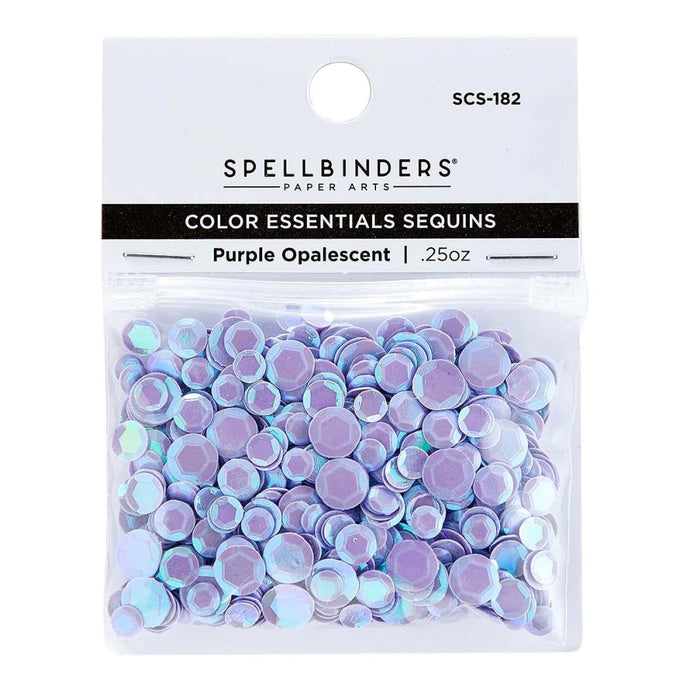 Purple Opalescent Colour Essentials Faceted Sequins