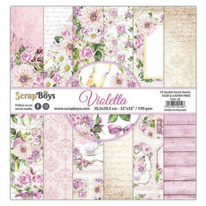 Violetta 12x12 Paper Pack Viol-08 Scrap Boys