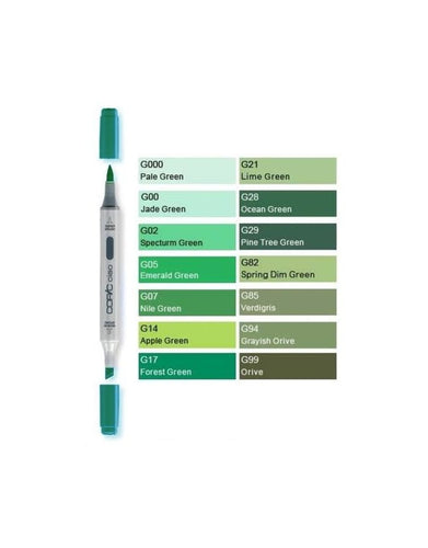 Copic Ciao - Green Shades
