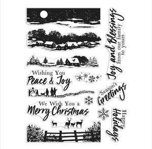 Winter Scenics Stamp Set CM649 by Hero Arts