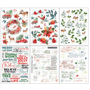 Holiday Wishes - 6x8 Rub-On Transfers by 49 & Market