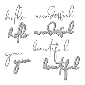 Wonderful Script Sentiments S5-536 Spellbinders