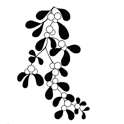 Mistletoe Stamp LAV091