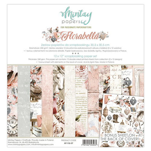 Florabella 12x12 Paper Pack by Mintay