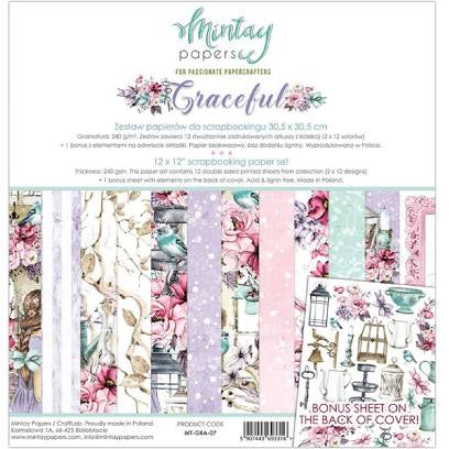 Graceful 12 x 12 Paper Pack Mintay