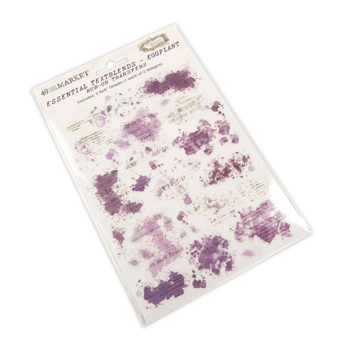 Eggplant - Textblends Rub-On Transfers
