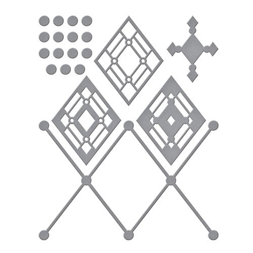 Kaleidoscope Argyle Metal Die S4-1128