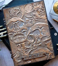 Load image into Gallery viewer, Skulls Sizzix Texture Fades Embossing Folder by Tim Holtz